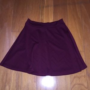 Charlotte Russe maroon skirt size M
